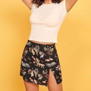 Reformation Margot skirt Brasilia animal print size 8